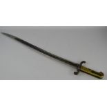 A French M1842 sword bayonet indistinctly marked