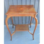 An Edwardian inlaid occasional table - 70cm high