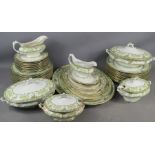 A part tea / dinner service by Colonial pottery "Malvern" pattern