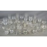 A large quantity of crystal glasses to include Royal Brierley