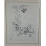 An E.H Shepherd "Come on Tigger its easy" framed print - 46cm x35cm