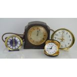 A quantity of clocks to include Westclox Big Ben and Baby Ben, Smith electric.