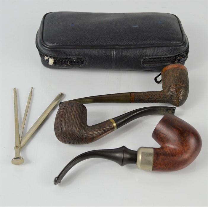 A group of vintage smoking pipes to include Bruyere , Dr Geo Majestic