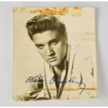 Autograph: a signed Elvis Presley concert ticket: 'Meet Elvis Presley at the Essoldo Leicester Soon!