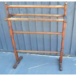 A Victorian towel rail