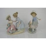 A pair of Nao by Lladro figurines