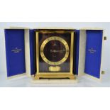 A Jaeger-Le-Coultre Atmos Embassy VII clock with original box and papers