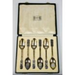 A set of six Liberty of London silver grapefruit spoons, 3.35toz.