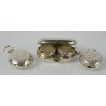Three Sterling silver Sovereign cases - 2.13 troy oz