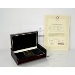 A Sapphire Jubilee Tenth Crown, 24ct gold, in presentation box and certificates.