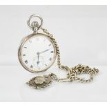 A 19th century silver pocket watch, with quarter repeater, chimes on the hours and quarters, with