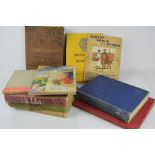 A group of vintage collectible books to include - The new Rupert book, Albert Arold and others , the