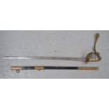 A Waycott & Son Naval outfitters Devonport WW1 era British Royal Naval Officer's Sword