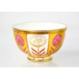 A 19th century Coalport porcelain bowl, decorated with pink stylised flowers bordered with