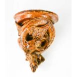 A Victorian plasterwork corbel, in the form of a phoenix, 11cm high.
