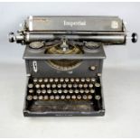 An Antique Imperial typewriter.