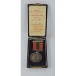 National fire brigade union 10 years long service medal presented to D. Smith 1919