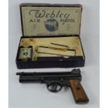 A vintage boxed Webley & Scott "The Webley" mark 1 air pistol