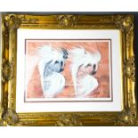 Stuart Mallard, portrait of two Chinese crested dogs, artists proof, 41 by 29cm.
