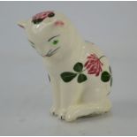 A Plichta pottery ceramic cat. 8,5cm