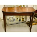 A 19th century mahogany tea table