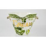 An Amies & Co of London & Derby ceramic Cream pot. 18cm height x 26cm