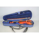 A violin and bow in case