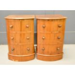 A pair of Victorian mahogany bedside cabinets.