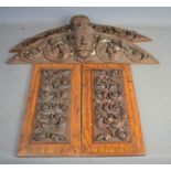 A group of Victorian wooden carvings