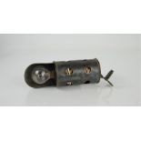 A WWII era aircraft inspection lamp stamped AM No 5c/369