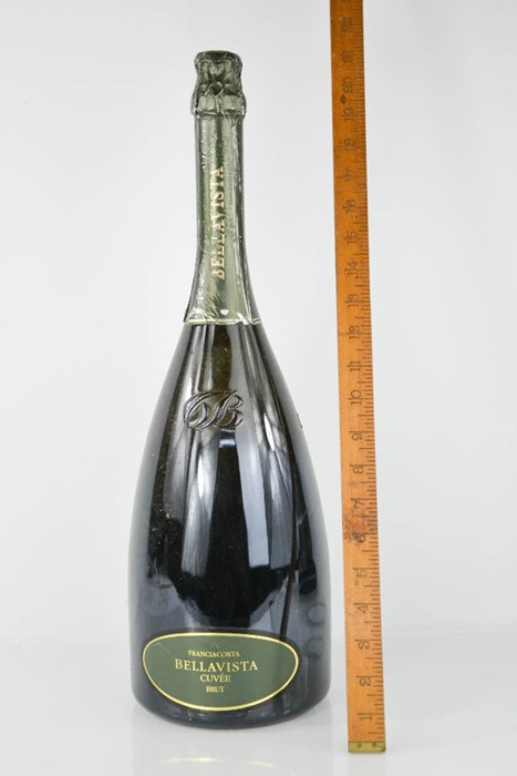 A jeroboam of champagne 3l, Franciacorta Bellavista Cuvee Brut, 50cm high.