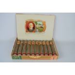 A box of ten vintage Cifuentes Cristaltubo Habana cigars