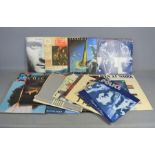 A group of LP records to include - Phil Collins , Herbie Hancock, Cado Belle, Blondie, Eurythmics,