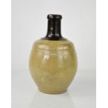A Chinese stoneware glazed globular vase.