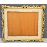 A 19th century giltwood frame together with a 19th century print