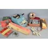 A group of collectibles to include a Cronica 8mm camera , silver-plate, Olivetti etc