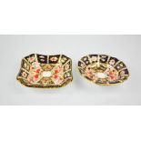 Two Royal Crown Derby trinket dishes.