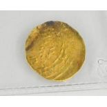 A Middle Eastern Salajiqah Qatlakh Bakr gold coin, approximately 1079 A.D., for Abu Al Fateh Matsk