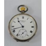 A J.W Benson Sterling silver pocket watch - London 1936