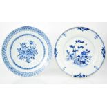 Two early 19th century blue and white Chinese plates.