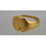 An 18ct Gold signet ring a/f - 3.5g