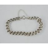 A silver chain link bracelet, 1.03toz.