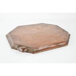 A Robert Thompson 'Mouseman' 1940s bread board, with adzed finish, trademark mouse carved to one
