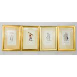 A set of nine 20th century prints depicting French tradesmen and women.