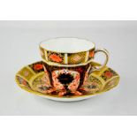 An Royal Crown Derby Old Imari pattern cup and saucer.