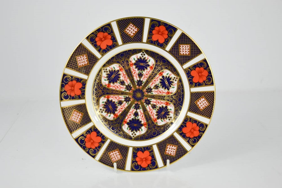 A pair of Royal Crown Derby plates, in the Old Imari pattern, 1128 LIII, 16cm diameter.