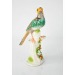 A 19th century Meissen bird of paradise.