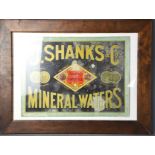 A J. Shanks & Co., Ginger Ale advertising panel.