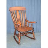 A Victorian rocking chair