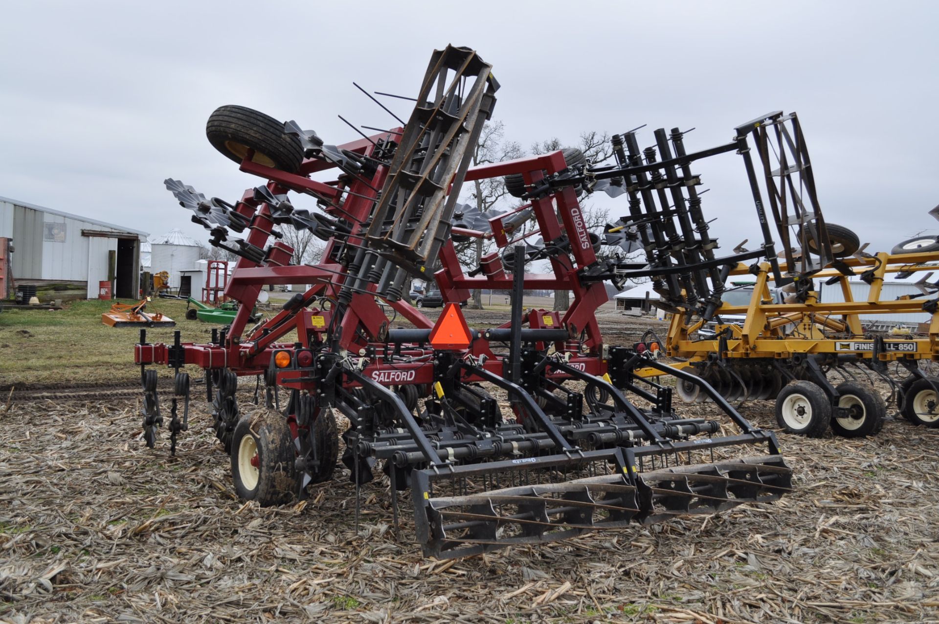 18’ Salford RTS vertical till, coil tine harrow, rolling basket, hyd fold, SN 092072ML - Image 2 of 16